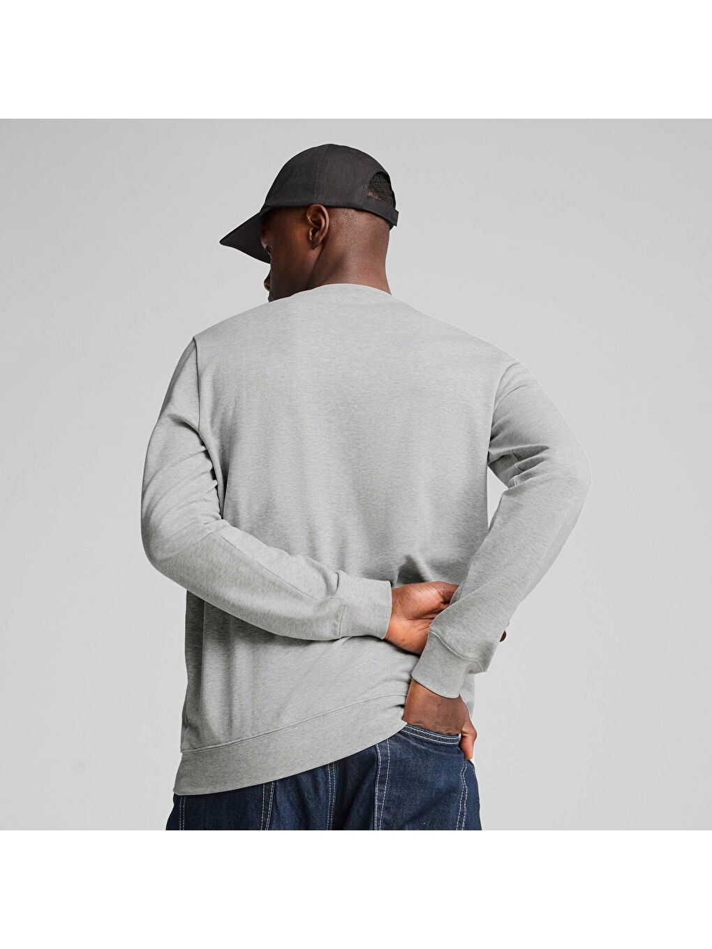 Gri ESSENTIALS ELEVATED Erkek SWEATSHIRT-2