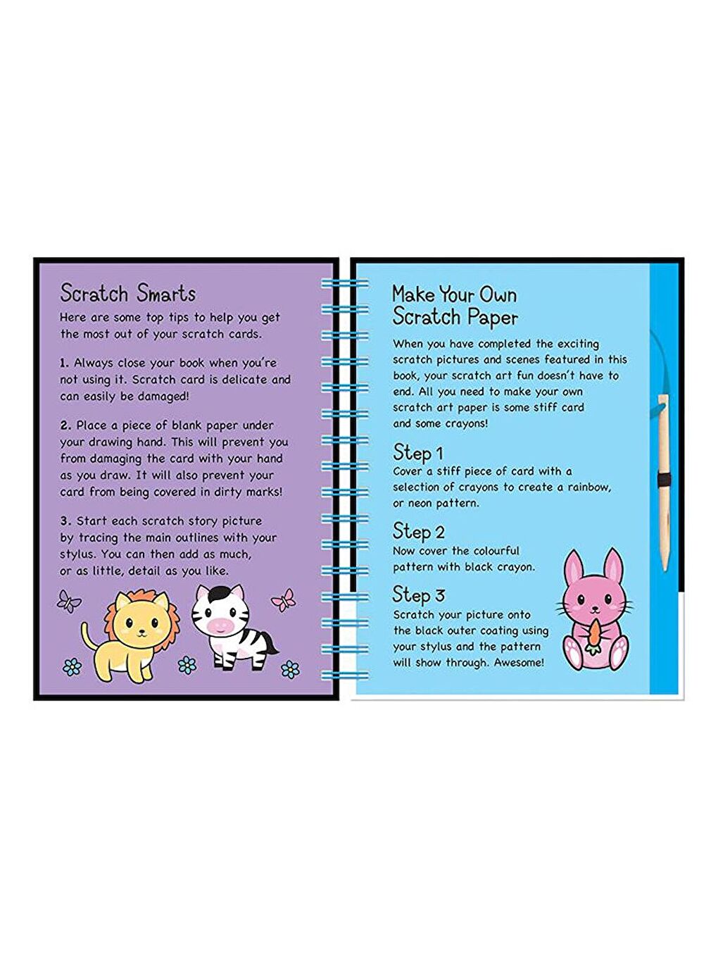 Neon Scratch Art - Animals-1