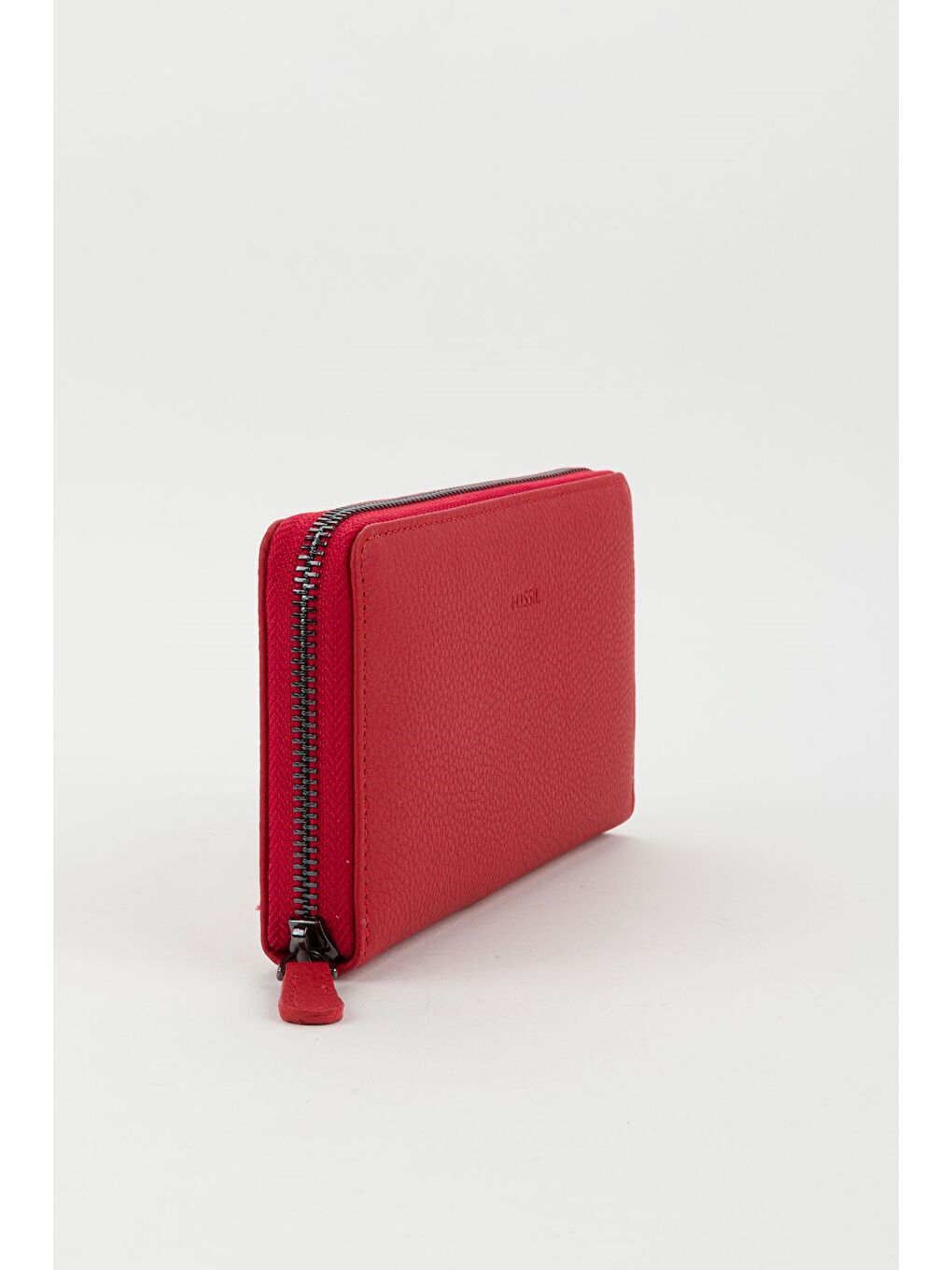 Kırmızı Kutulu Hakiki Deri Su Yeşili Fermuarlı Büyük Boy Kadın El Portföyü Kartlık Cüzdan-5