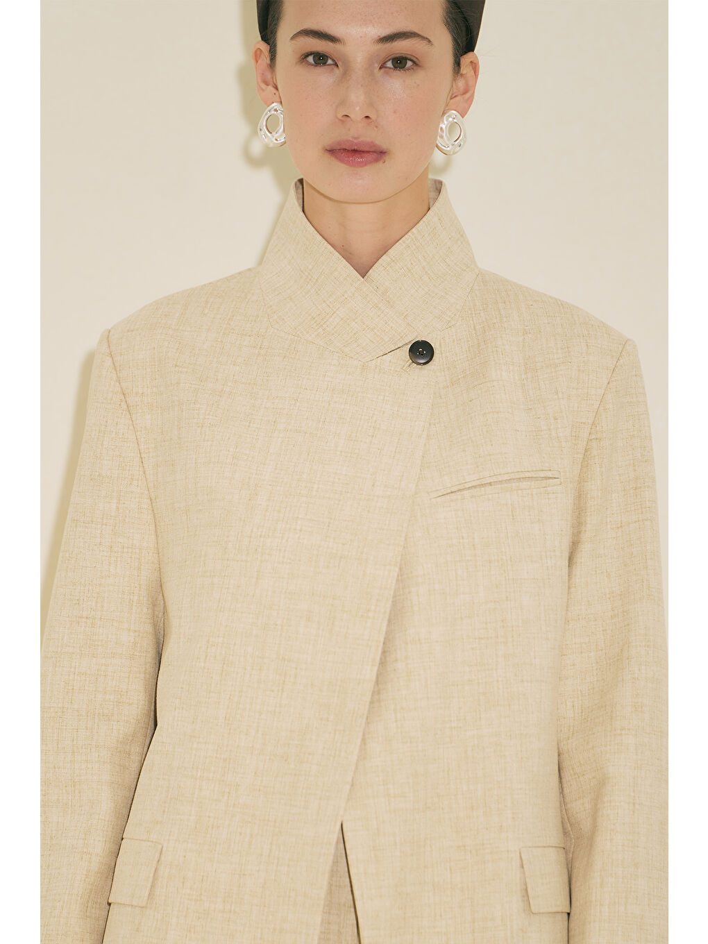 Mılanda Blazer Ceket Bej-3