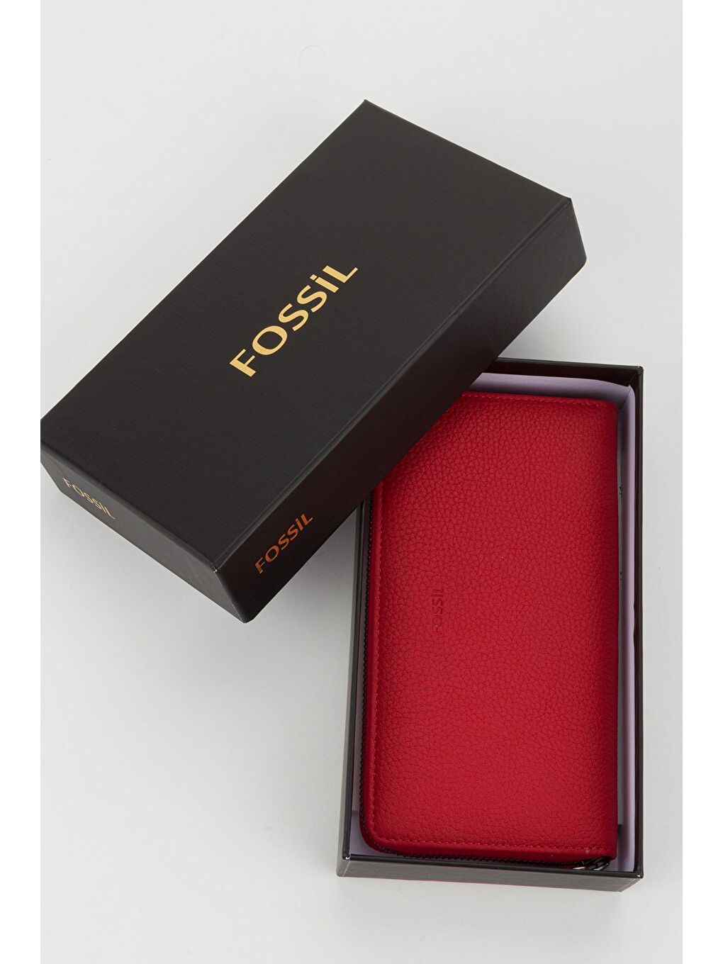 Kırmızı Kutulu Hakiki Deri Su Yeşili Fermuarlı Büyük Boy Kadın El Portföyü Kartlık Cüzdan-7