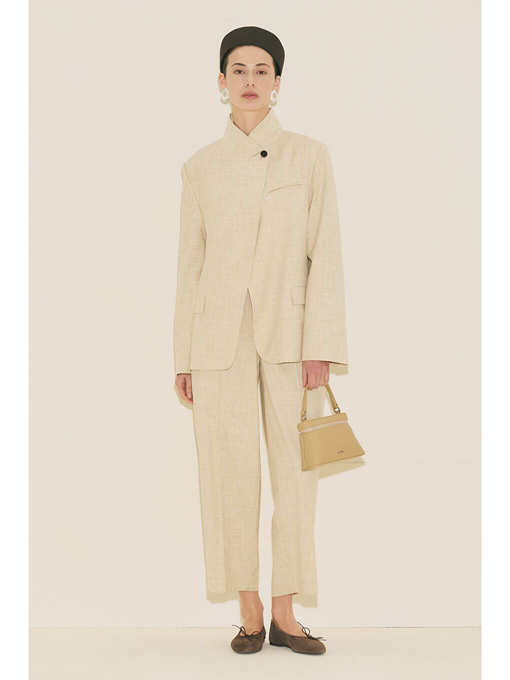 Mılanda Blazer Ceket Bej-4