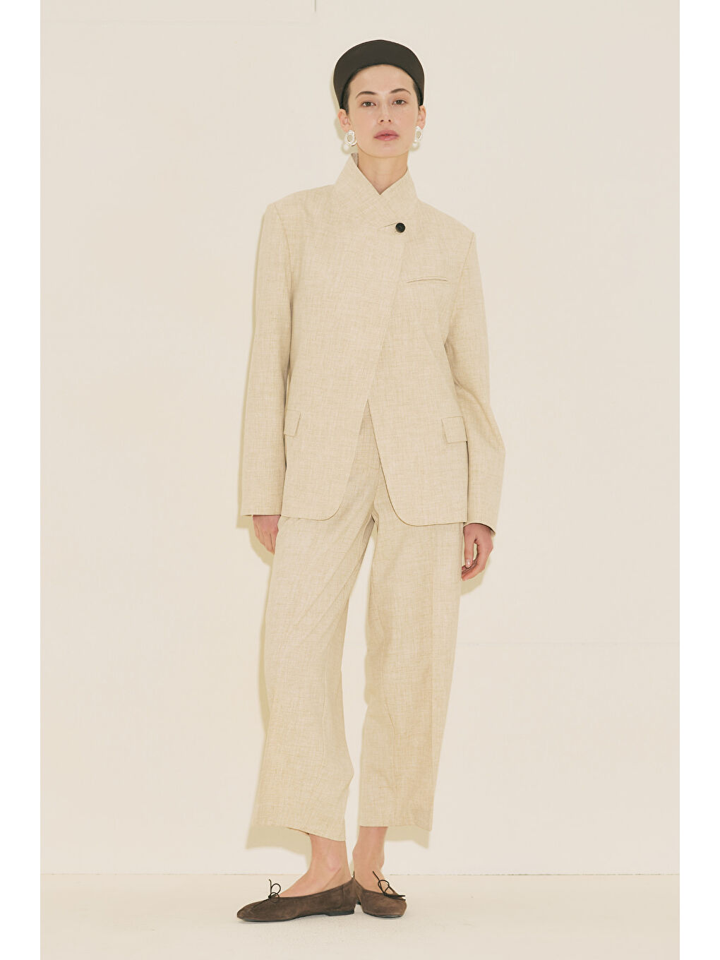 Mılanda Blazer Ceket Bej-5