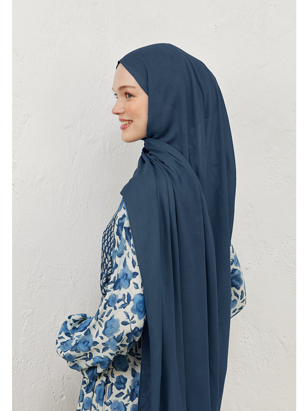 Rami Viskon Şal İndigo-3