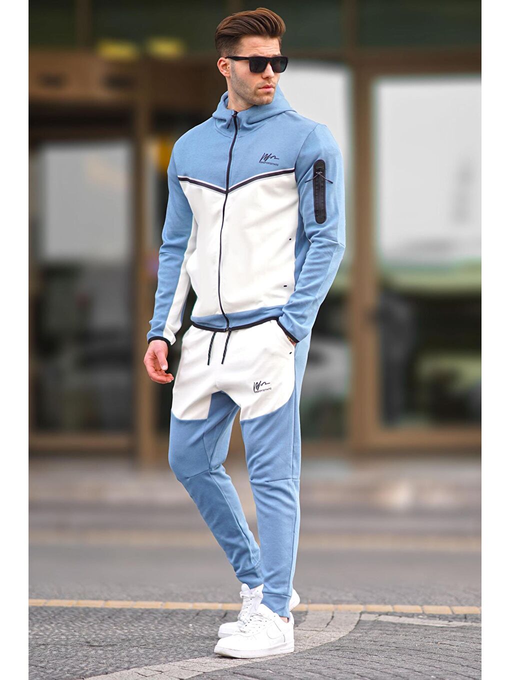 İndigo Fermuarlı Erkek Eşofman Takımı 5697