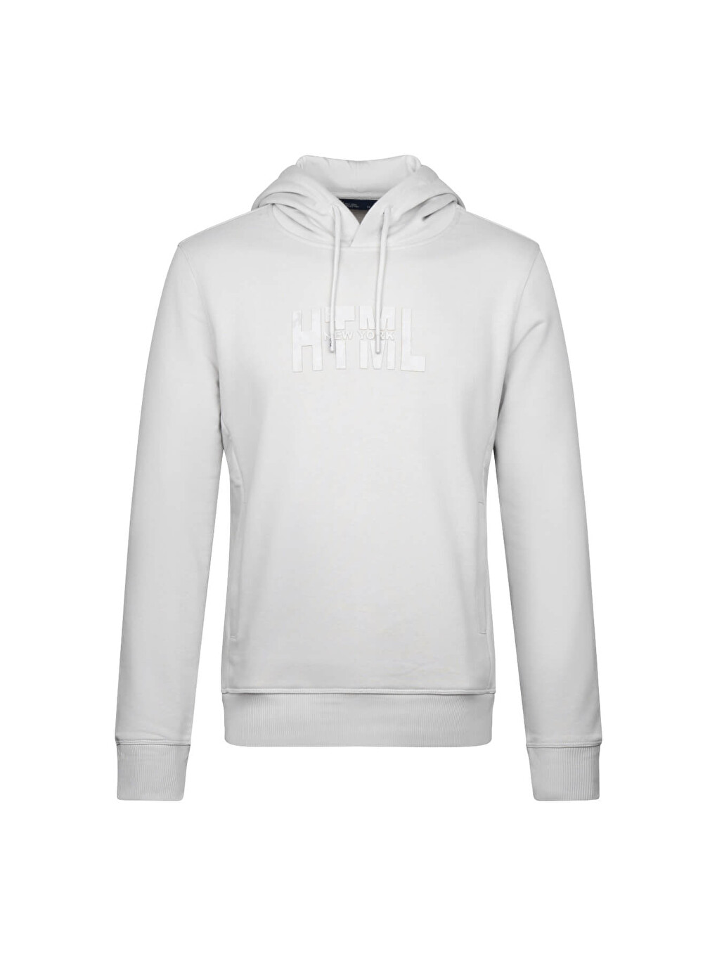 Gri Regular Fit Pamuklu Kapüşonlu Kanguru Cepli Sweatshirt
