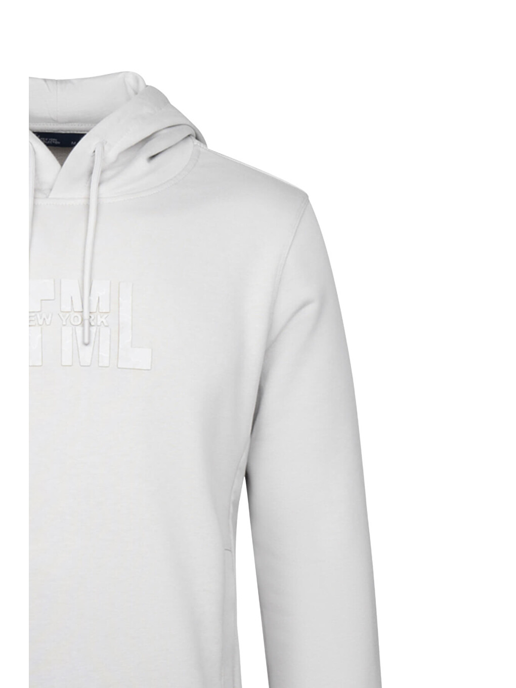 Gri Regular Fit Pamuklu Kapüşonlu Kanguru Cepli Sweatshirt-2