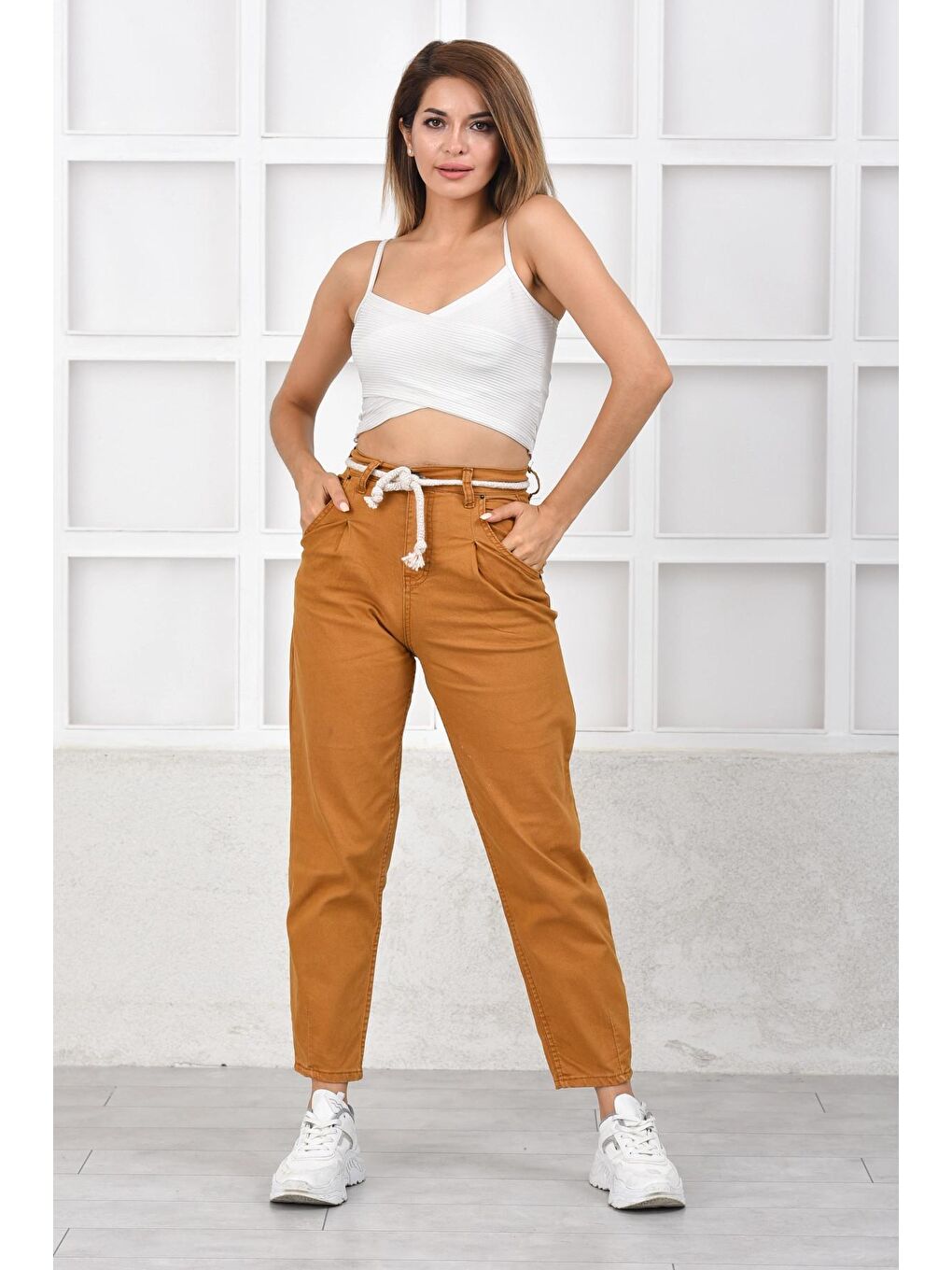 Sarı Balon Jean Pantolon