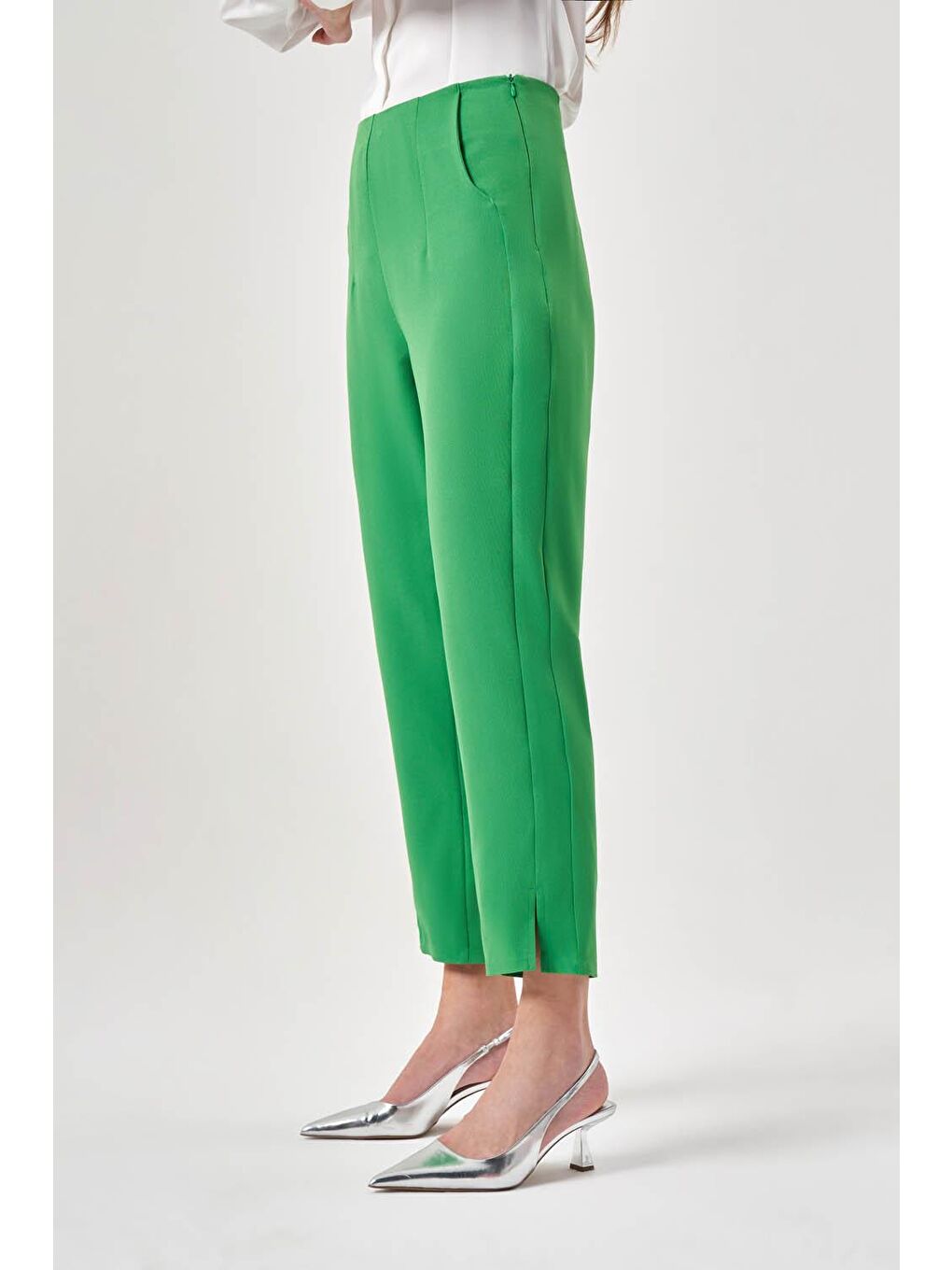 Pensli Basic Yeşil Pantolon-2