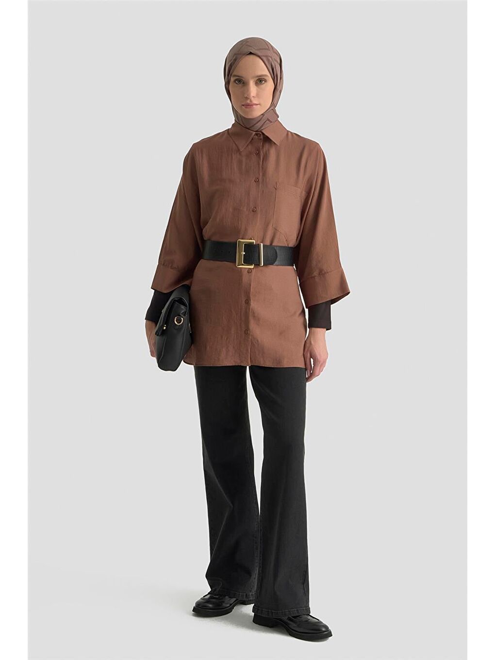 Tunik 25Yd9171 Kahverengi-1