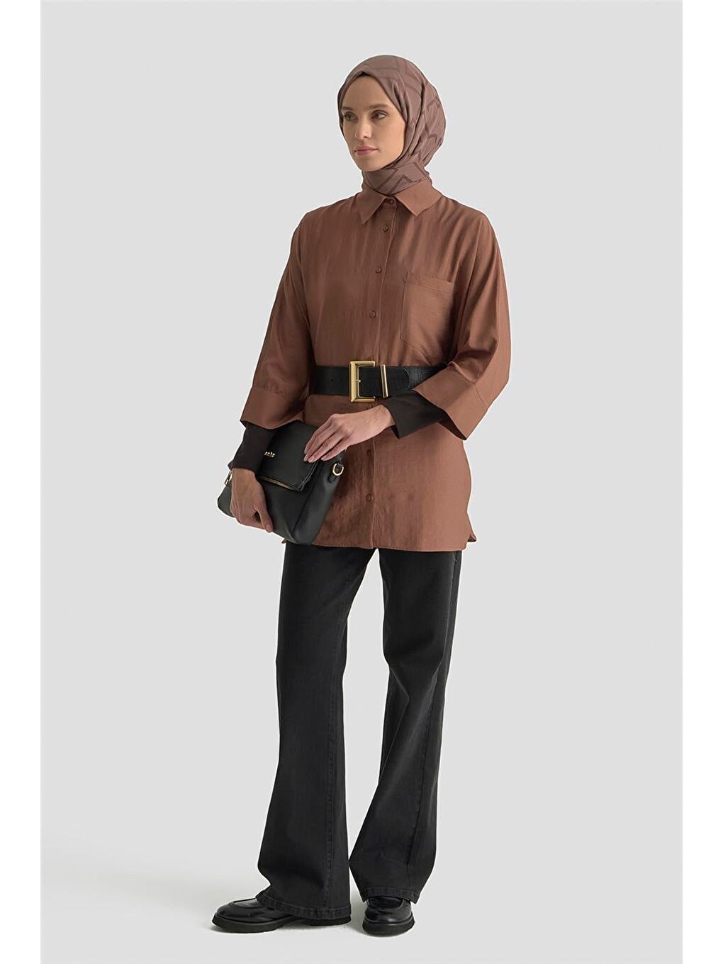 Tunik 25Yd9171 Kahverengi-2