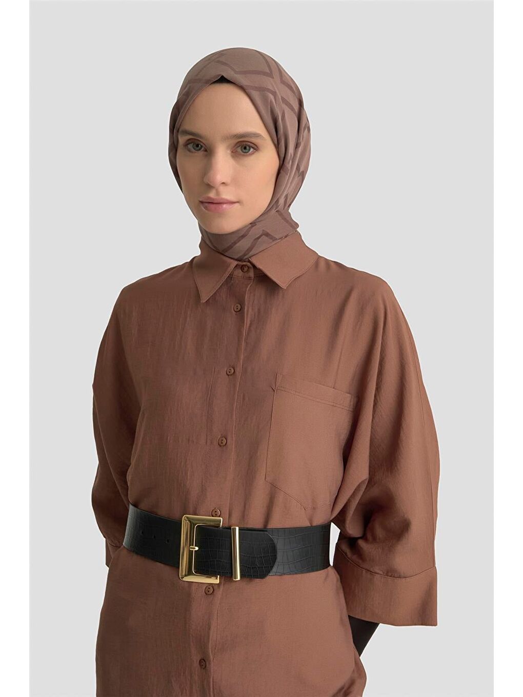 Tunik 25Yd9171 Kahverengi-3