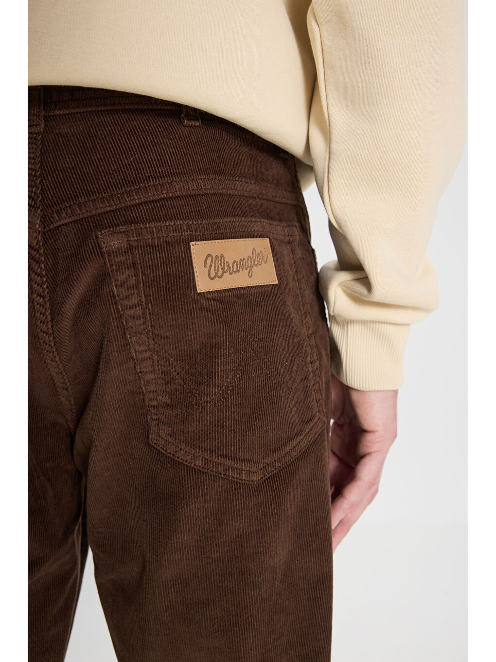 Kahverengi Texas Slim Fit Normal Bel Kadife Esnek Pantolon-5