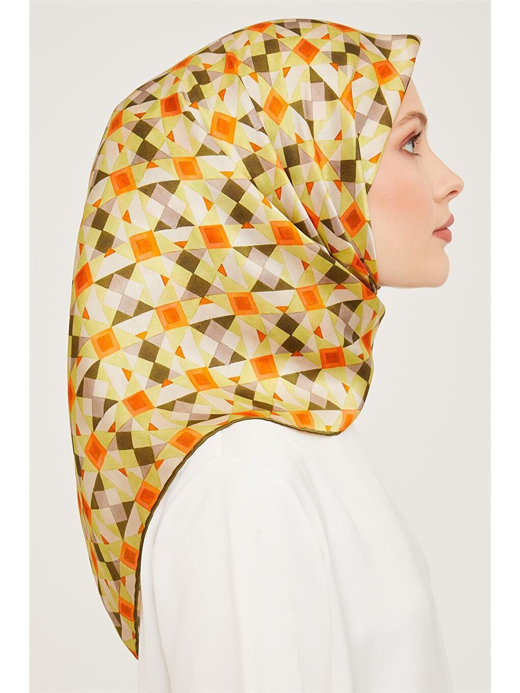 Karışık Twill İpek Eşarp 23Ka9045 53-1