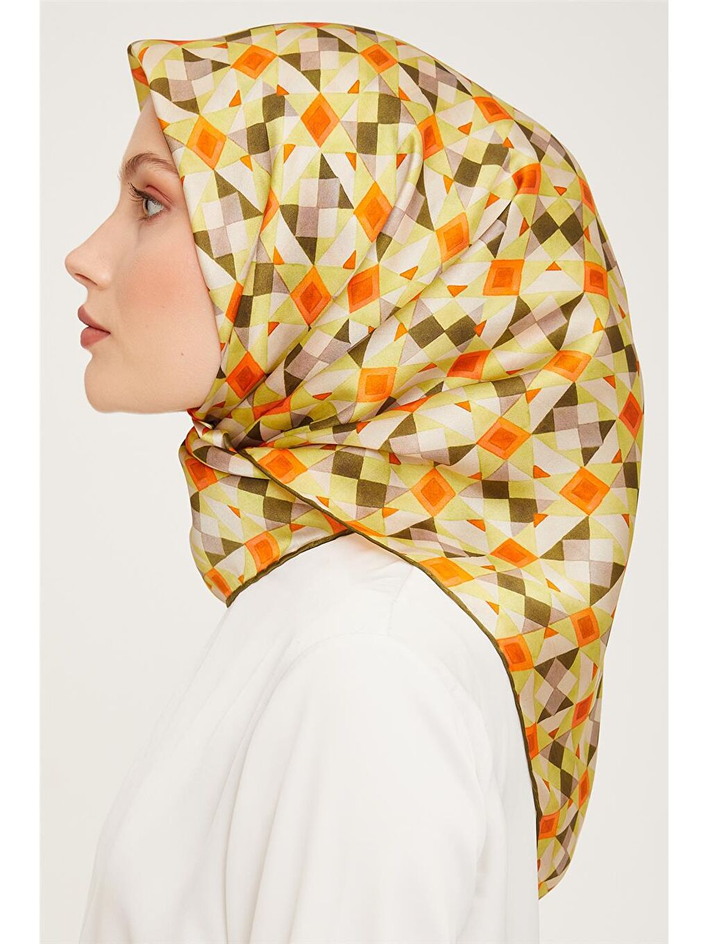 Karışık Twill İpek Eşarp 23Ka9045 53-2