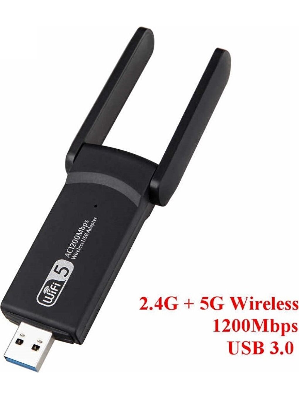 AC1200 Mbps Dual Band USB 3.0 Adaptör Kablosuz Wifi Alıcı-4