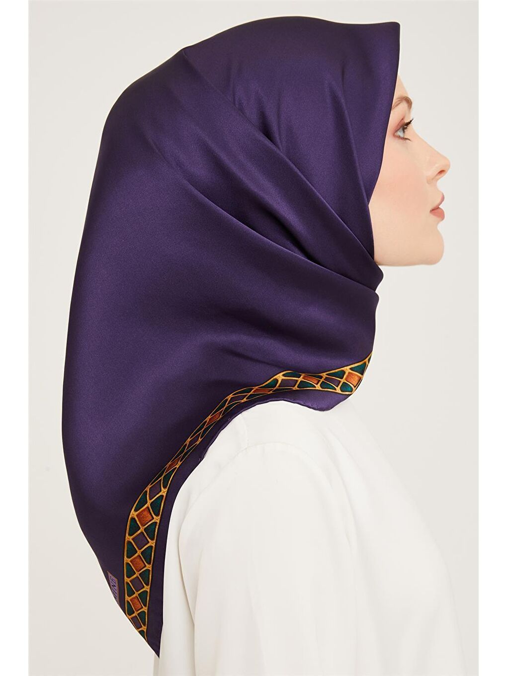Mor Twill İpek Eşarp 23Ka9057 5-1