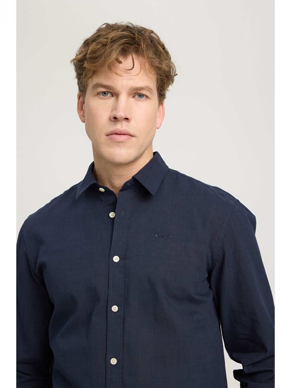 Lacivert Regular Fit Normal Kesim Uzun Kollu Gömlek-3