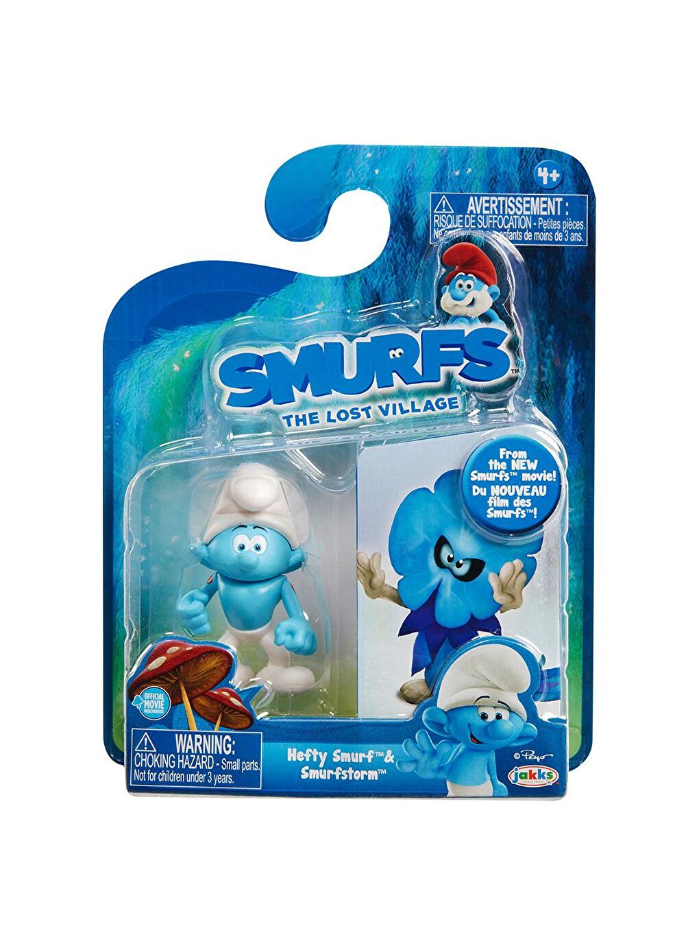 Jakks Pacific Renksiz Şirinler Kayıp Köy Güçlü Şirin & Smurfstorm Figür Seti - 1