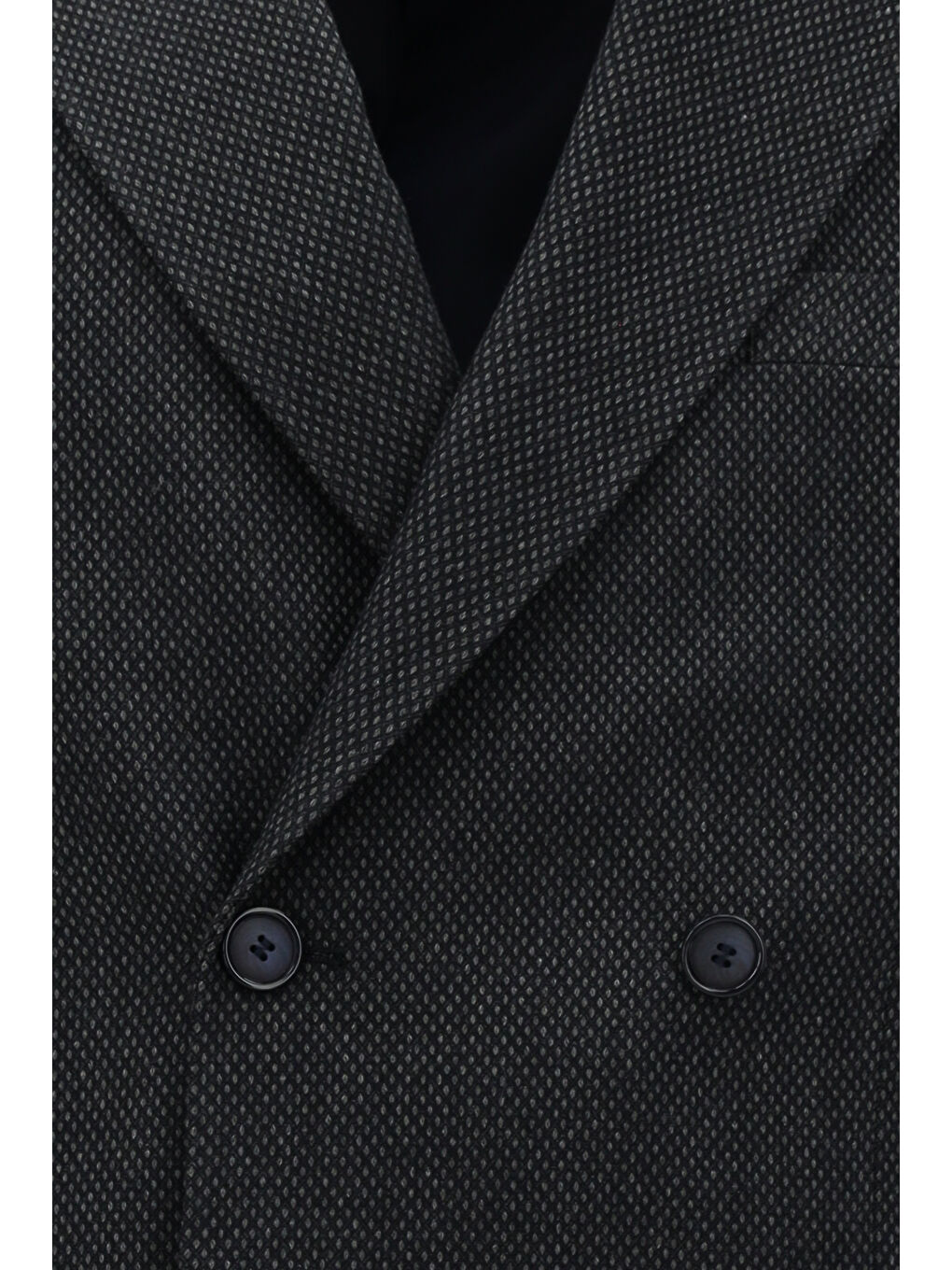 Lacivert Regular Fit Desenli Elastanlı Kruvaze Ceket-2