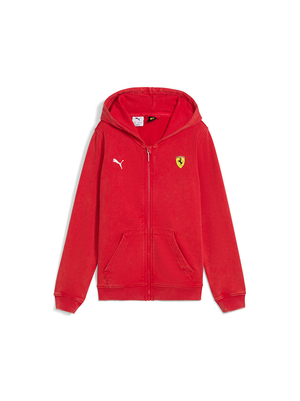 Kırmızı SCUDERIA FERRARI Sportswear Genç Kapüşonlu Hoodie