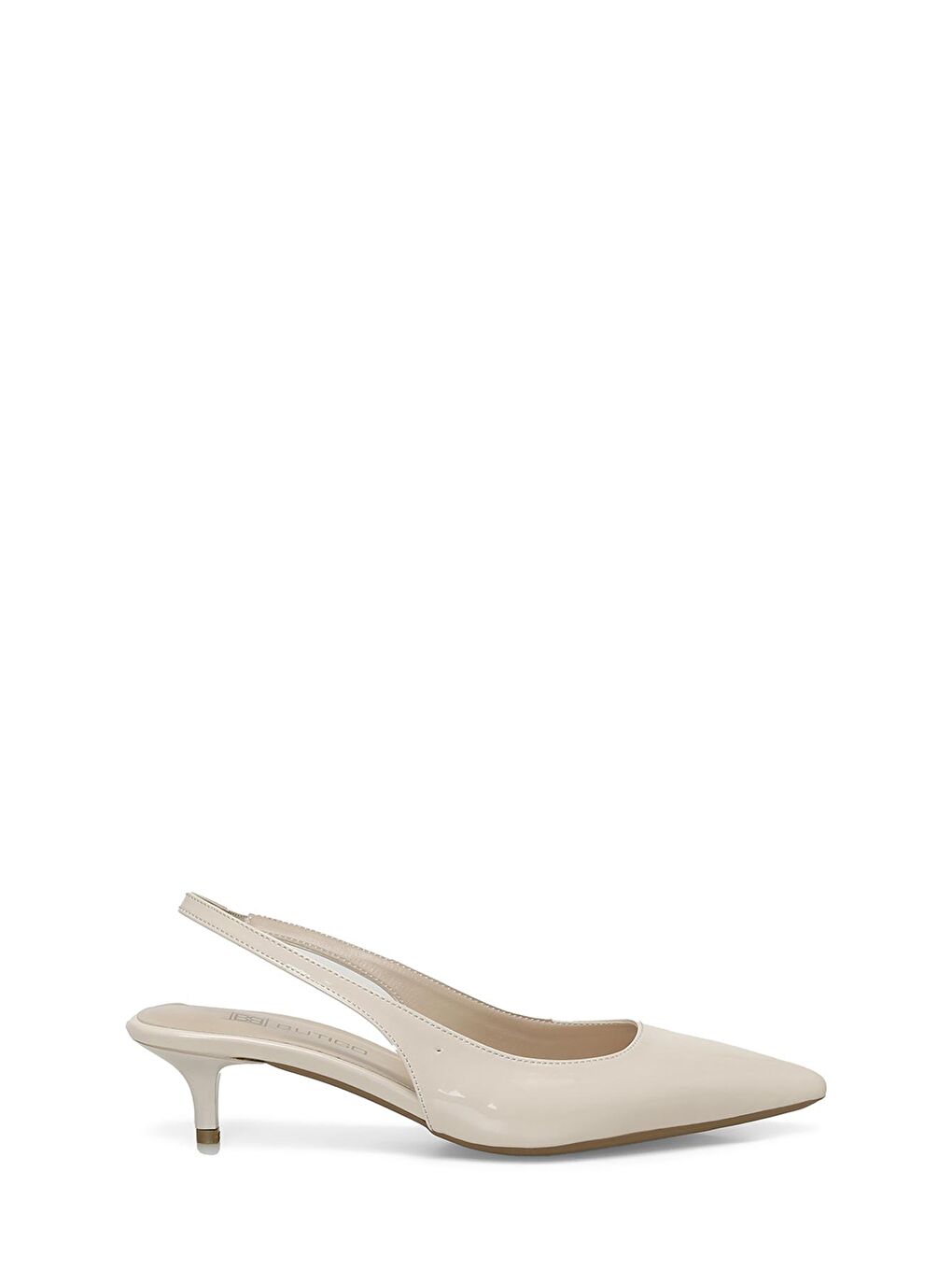 Bej 24S-031 4FX Krem Kadın Topuklu Ayakkabı