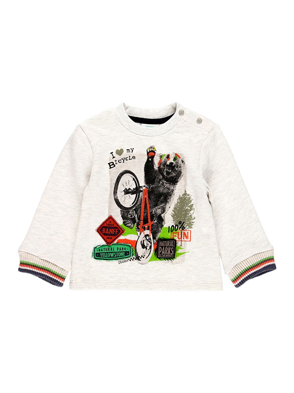 Boboli Erkek Çocuk Sweatshirt Ekru