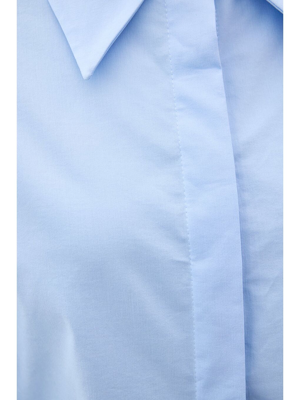 Düğme Detaylı Gömlek - Mavi-6