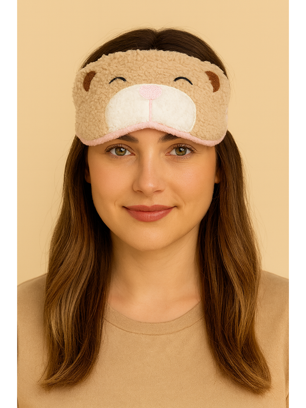 Karışık Ayıcık Aksesuarlı Göz Uyku Bandı