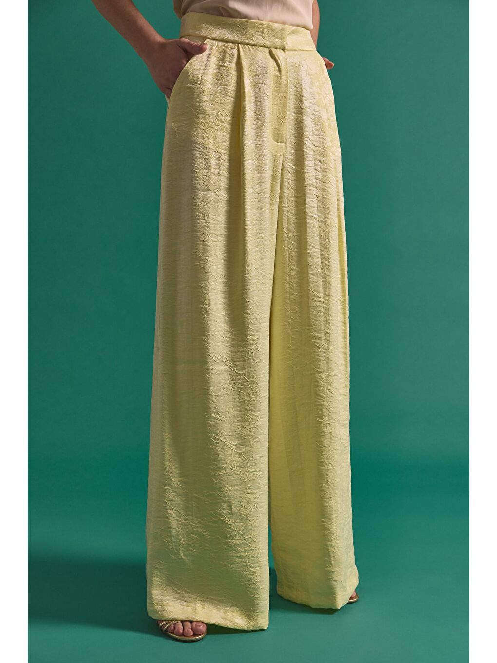 Freya Pantolon - Sarı-5