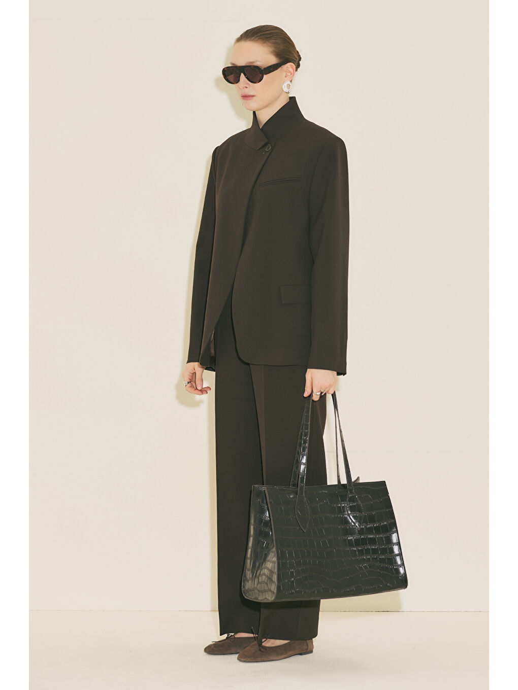 Kahverengi Mılanda Blazer Ceket Acı Kahve-5