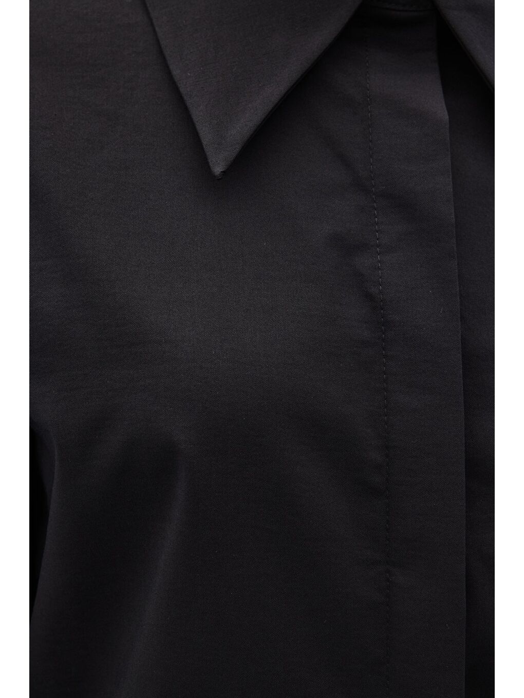 Düğme Detaylı Gömlek - Siyah-6