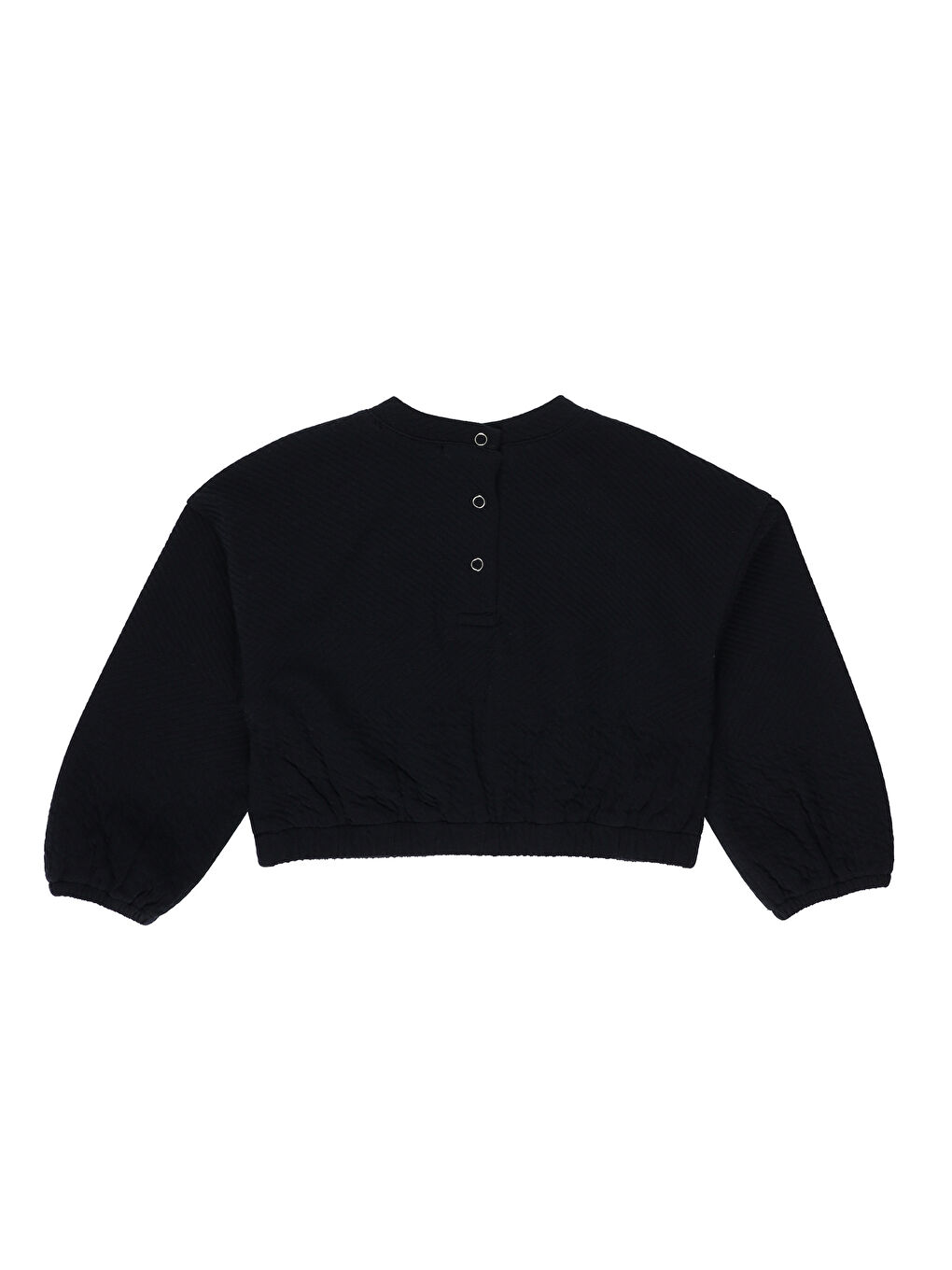 Panço Lacivert Kız Çocuk  Crop Sweatshirt - 2