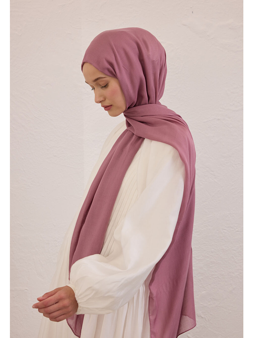 Pembe Soft Viskon Şal Gülpembe