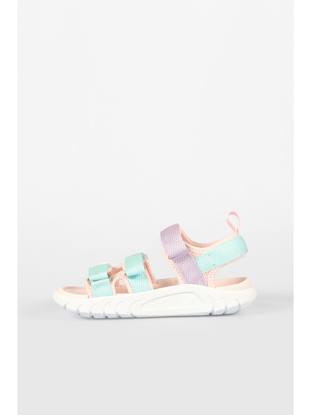 Pembe Cube Hafif Kız Çocuk Pudra Sandalet-1