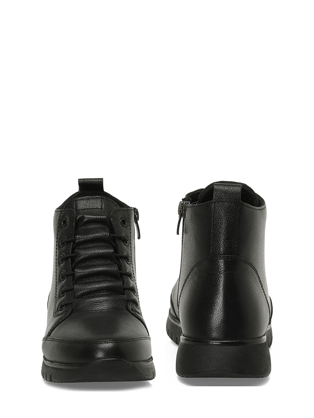 105304.Z5PR Siyah Kadın Düz Bot-4