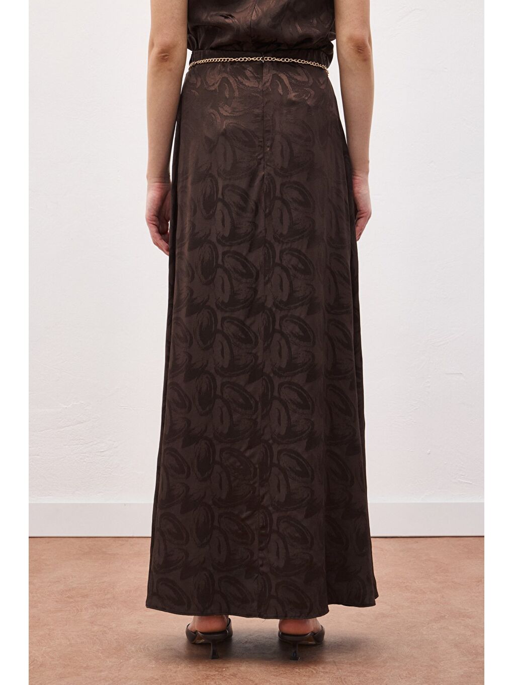 Kahverengi Lior Uzun Etek - Kahve-7