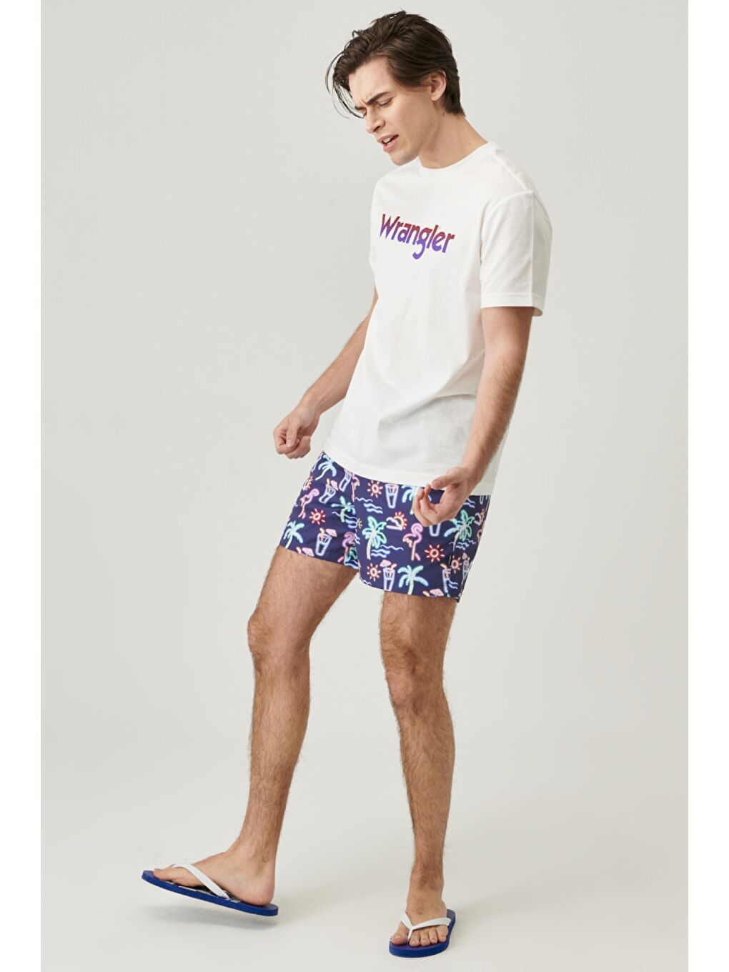 Lacivert Regular Fit Şort Mayo-2