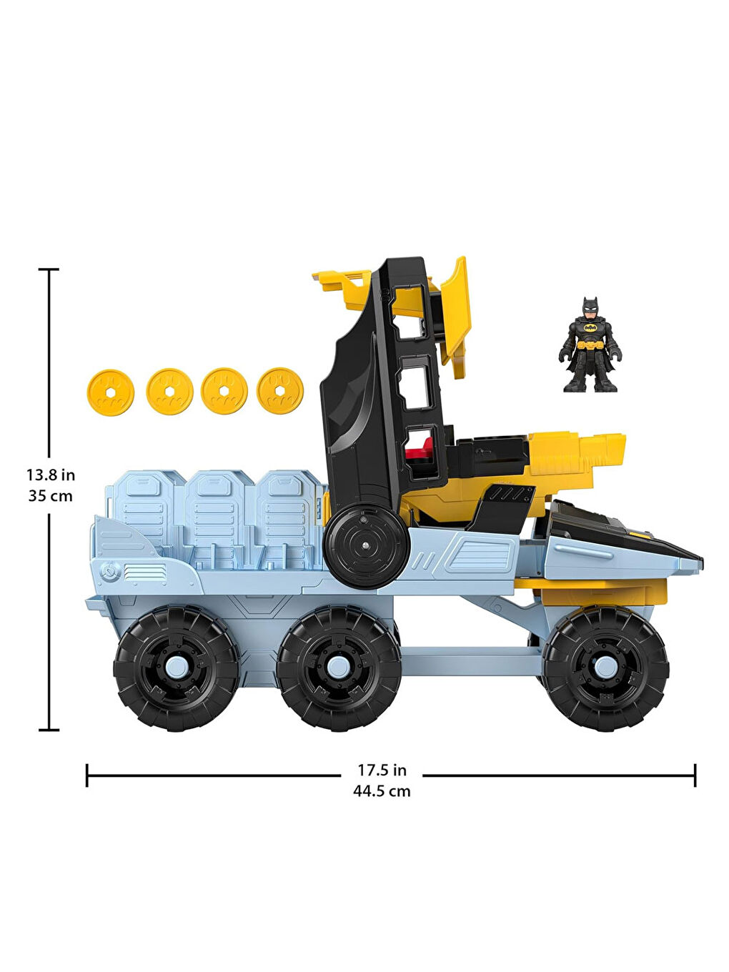 Imaginext Renksiz DC Super Friends Dönüşebilen Bat Tank HVY04 - 1