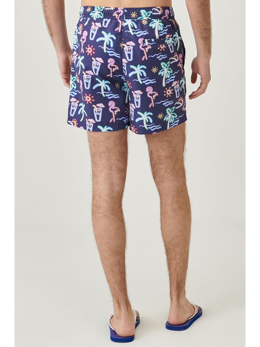 Lacivert Regular Fit Şort Mayo-4