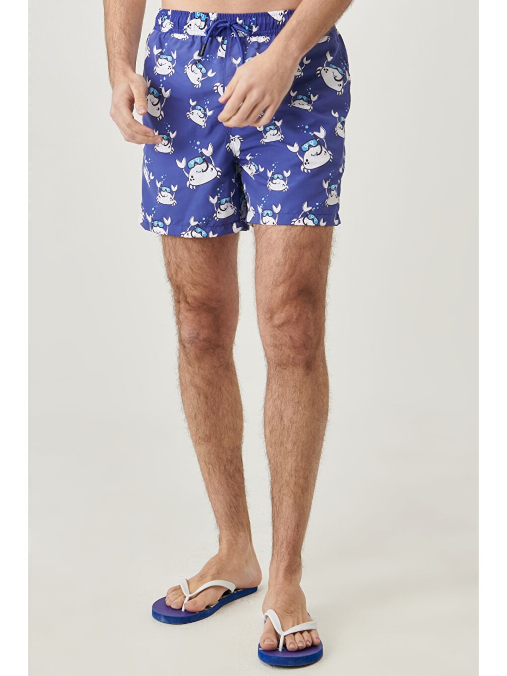 Lacivert Regular Fit Normal Kesim Şort Mayo-2