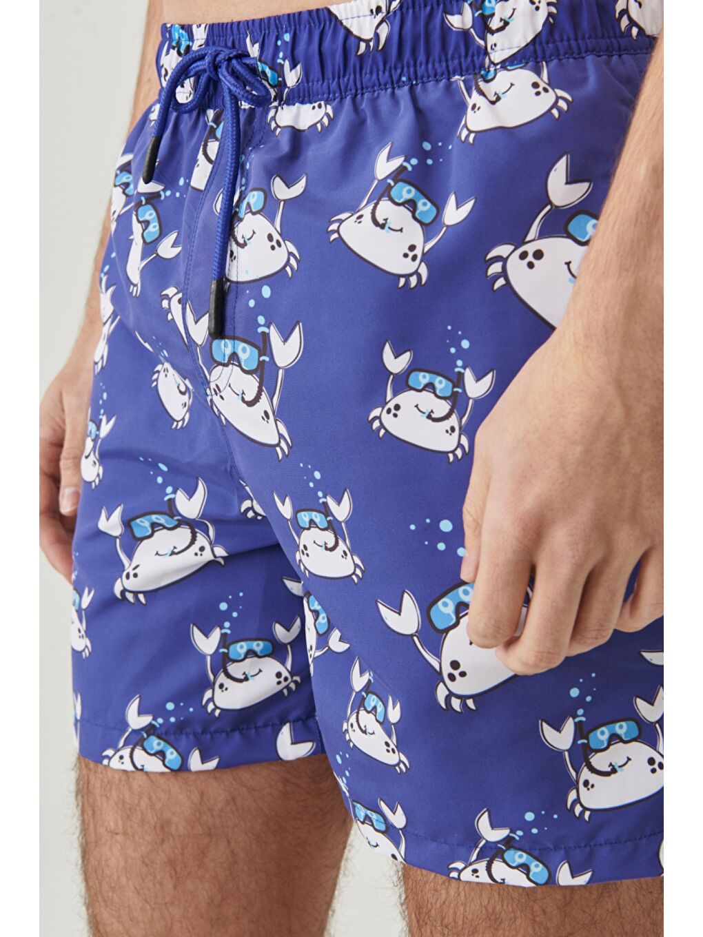 Lacivert Regular Fit Normal Kesim Şort Mayo-3