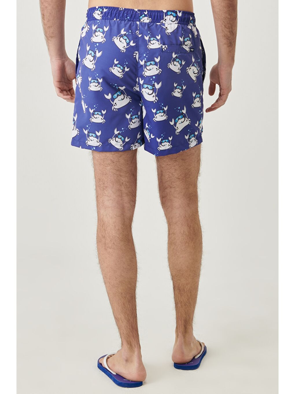 Lacivert Regular Fit Normal Kesim Şort Mayo-4