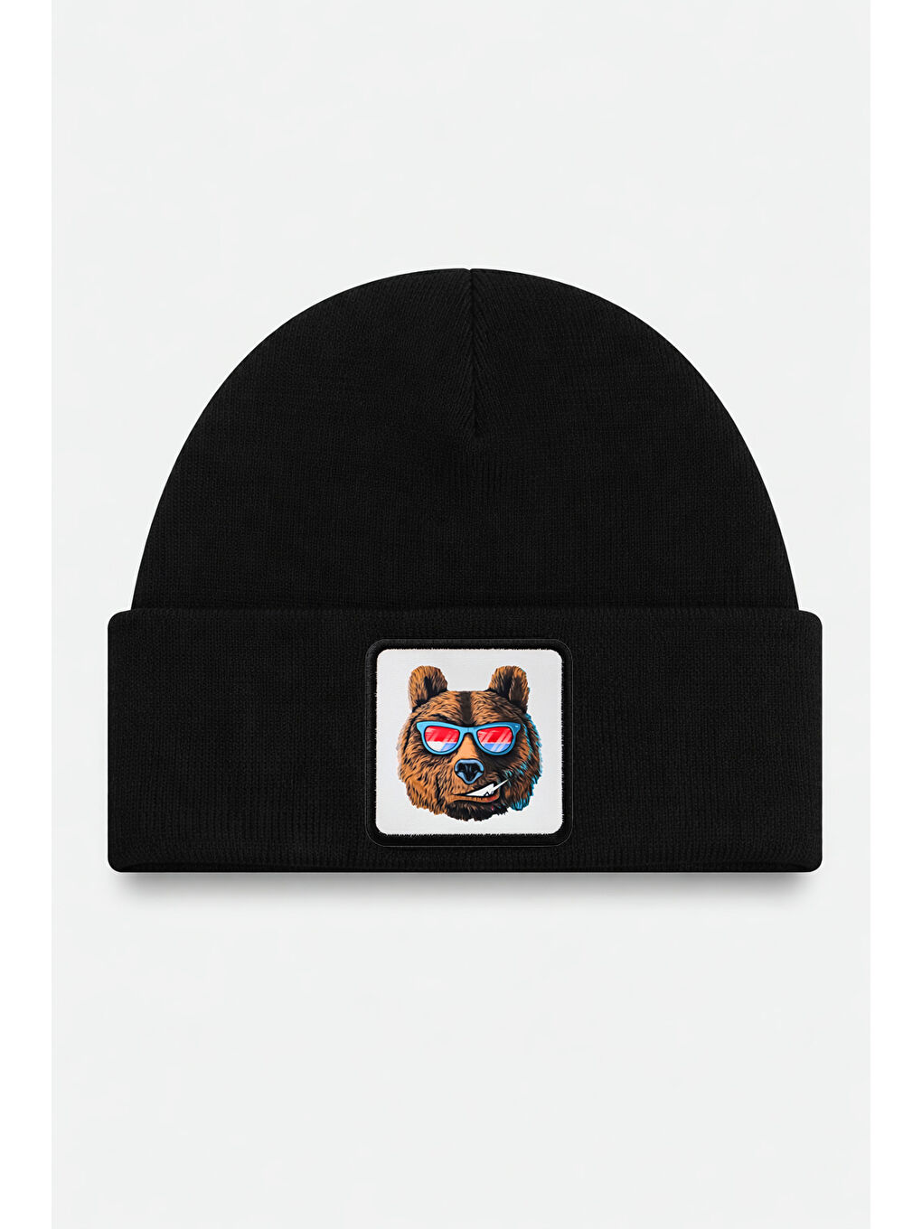 Ayı Logolu Siyah Çocuk Bere