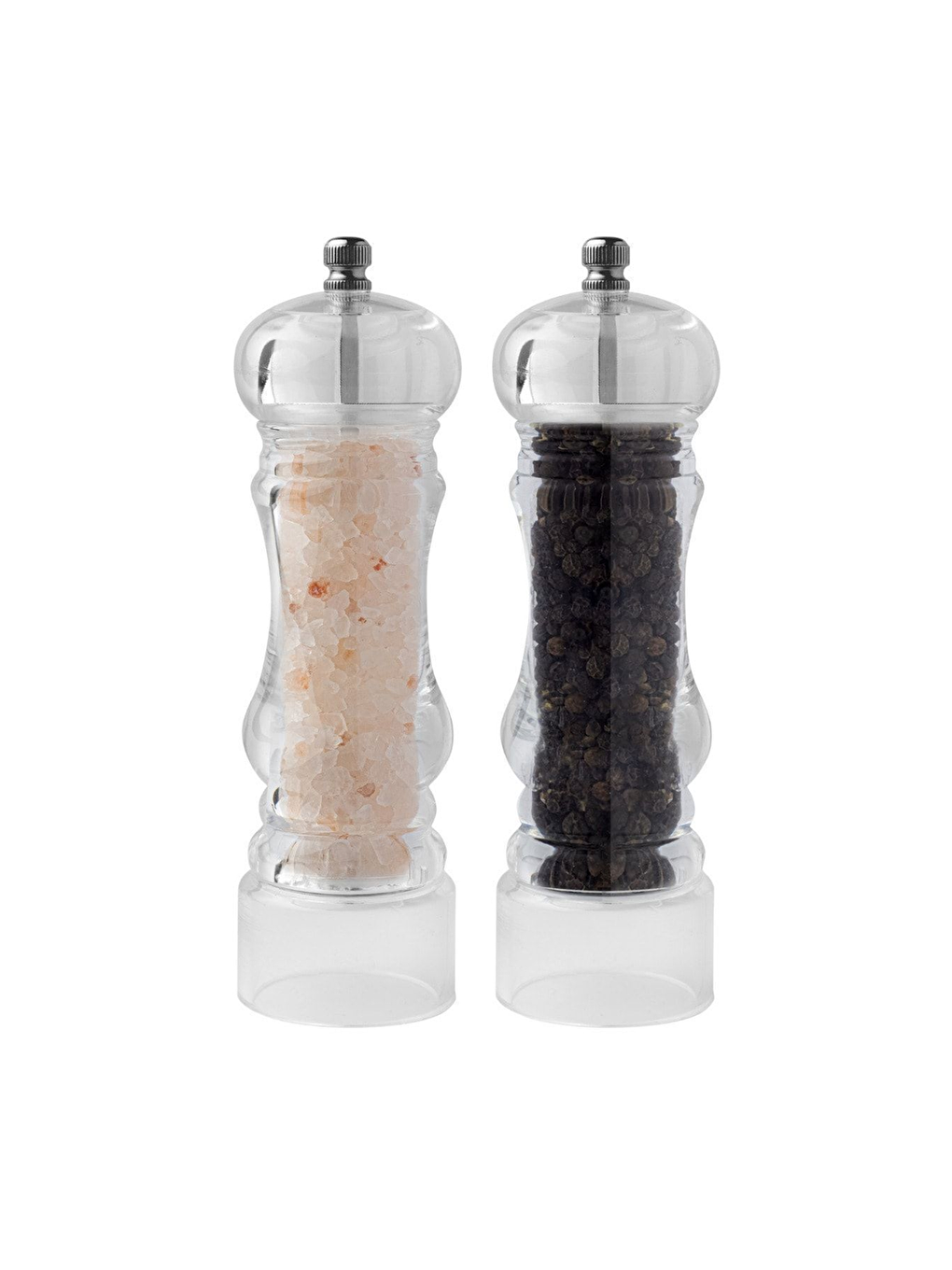 Renksiz Akrilik Baharat Öğütücüsü 18 cm 2 Adet