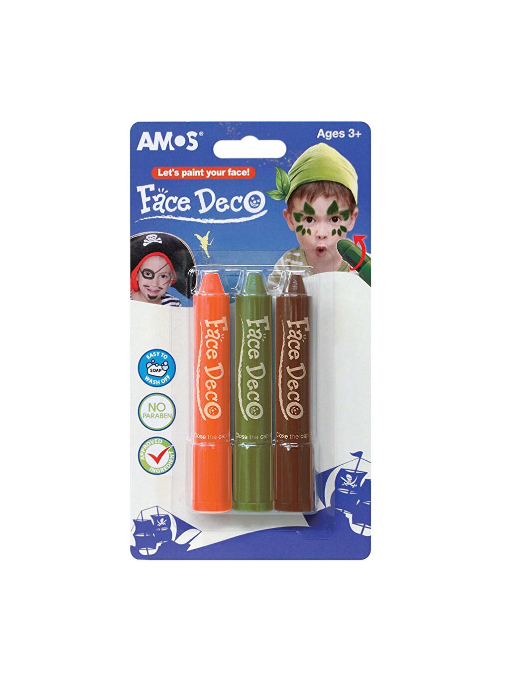 Face Deco Yüz Boyası 3 Renk FD5B3B