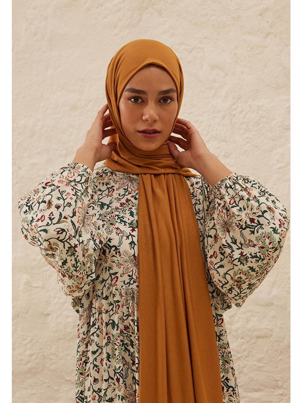 Kahverengi Penye Şal Tarçın-1