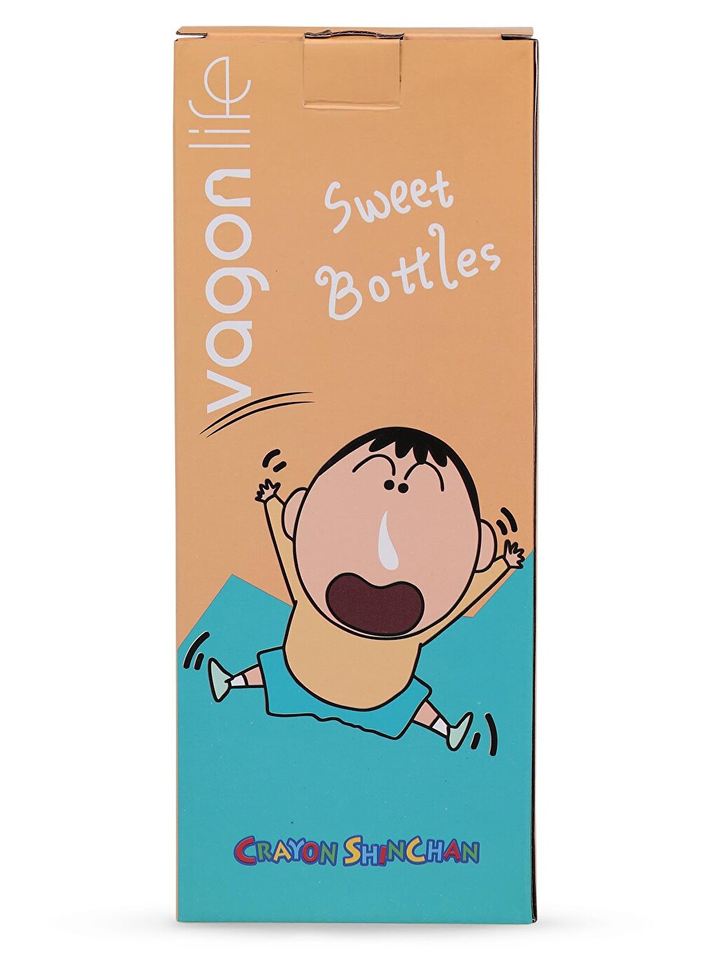 Turkuaz Crayon Shinchan Pipetli Matara 500 Ml - Mavi-1