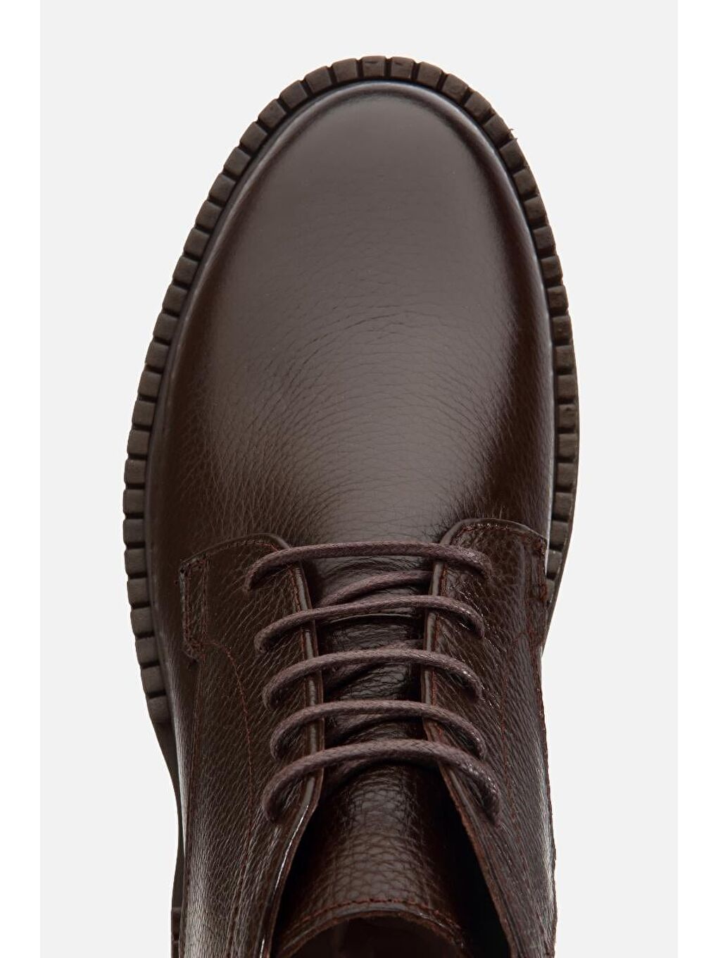 Erkek Deri Kahverengi Bağcıklıtermo Taban Casual Bot-4
