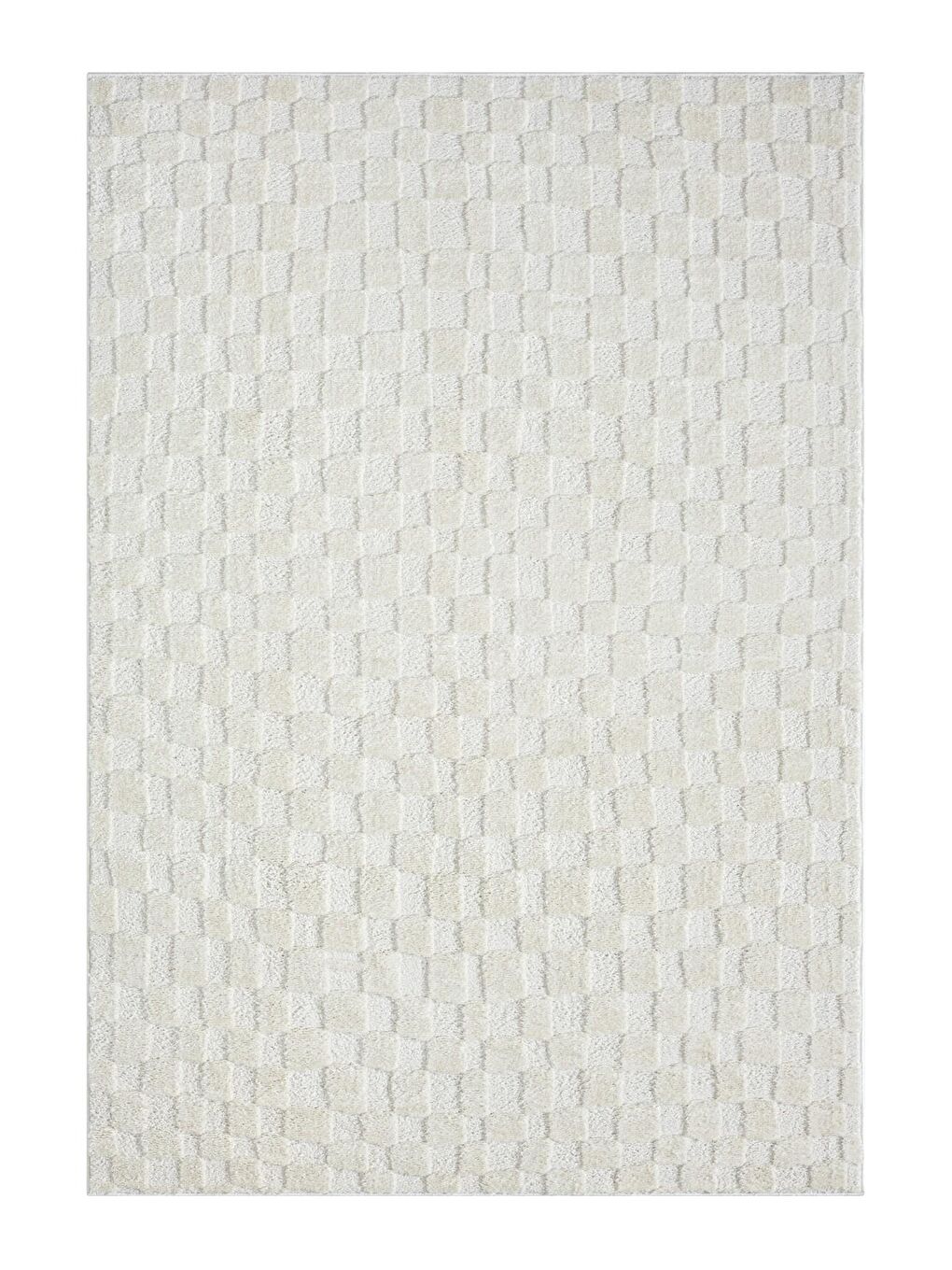 Konfor Halı Ekru Jung 7184 Modern Dokuma Yumuşak Post Shaggy Halı-100x300 cm - 4